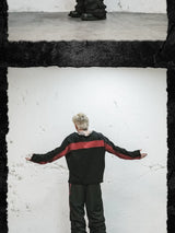 Bloodfang Pleated Flared Color Block Joggers