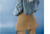 Pleated Belted Punk Retro Flared Pants