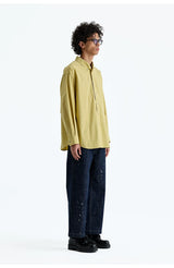 Hand Splashed Washed Straight Cropped Jeans