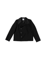 Vintage Oversized Glossy Button Blazer