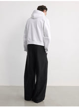 Drawstring Two-tone Raglan Cotton Hoodie