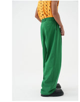 Multicolor Men's Loose Straight Cotton Pants