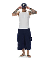 Men's Henley Ribbed Tank Top