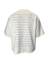 Shakespeare Poetry Heavyweight White Cotton Tee