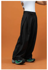 Men's Pleated Wide Leg Dress Pants