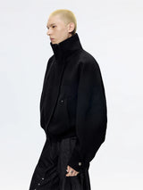 Warm Loose Short Wool Cocoon Coat