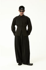 Casual Men's High-waisted Wide Leg Pants
