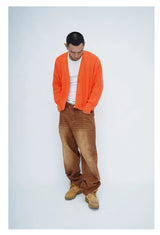 Men's Brown Vintage Wide Leg Jeans