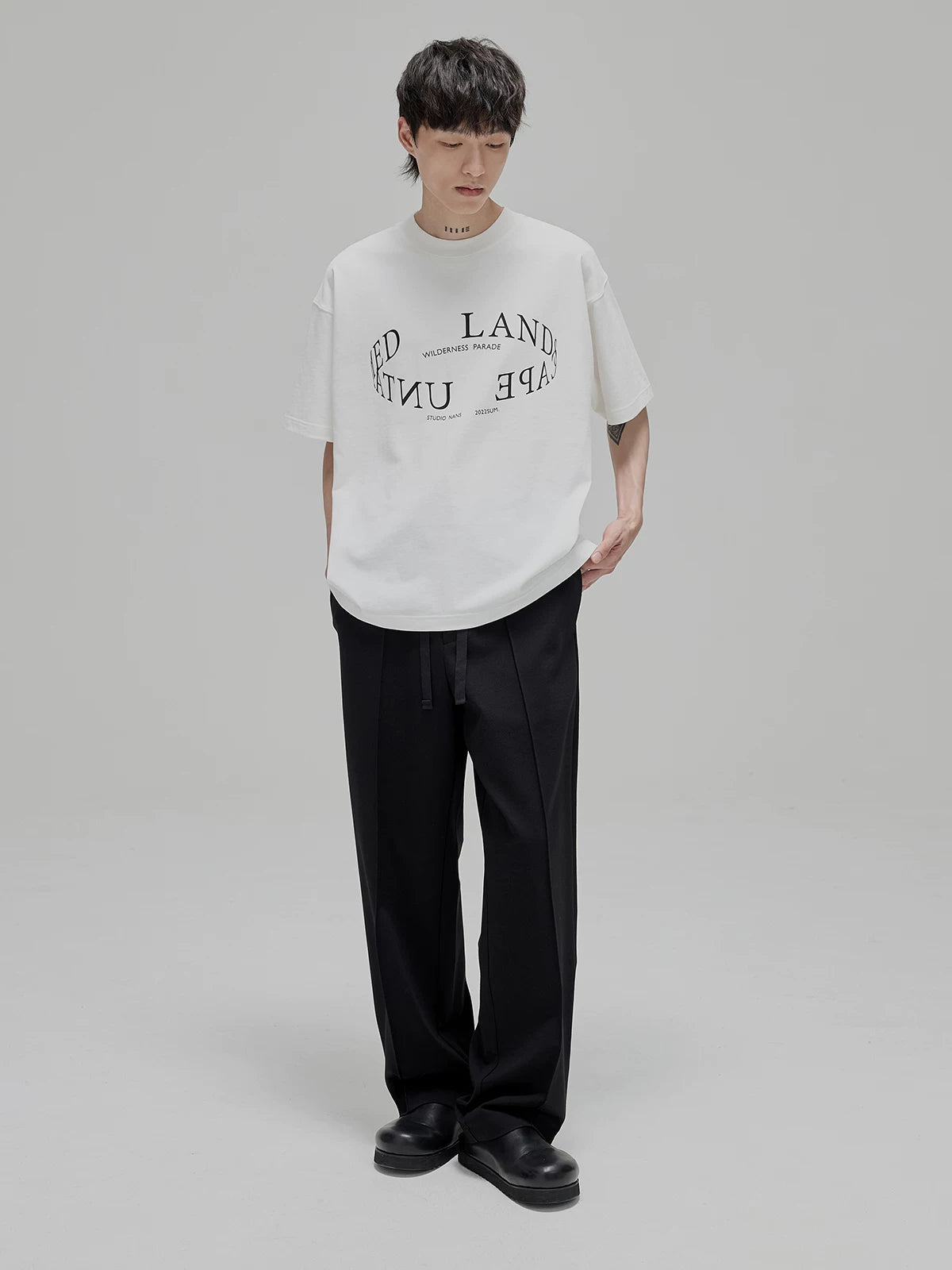 Ring Letter Print Tee