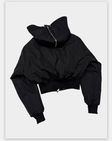 Dark 3M Oversized Hooded Bomber Jacket