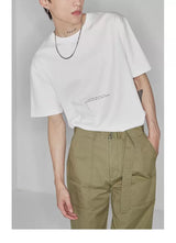 Double-sided Color-block Printed Pima Cotton Tee