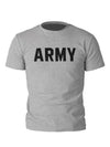 Grey Army Fitted Athletic Tee