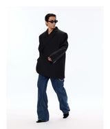 Oversized Structured Wool Blend Blazer