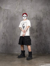 Distressed Fallen Angel Printed Vintage Tee