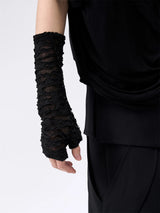 Sheer Mesh Fingerless Sun Protection Gloves