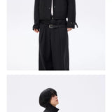 Wool Blend Quilted Short Jacket
