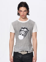 Men's Skull Print Plaid Tees