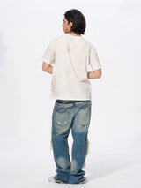 Men's Snack Print Washed Cotton Tee