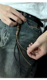 Handwoven Wax Rope Waist Charms
