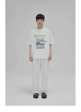 Graffiti Print Double Mercerized Tee