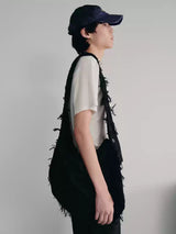 Curved Fringed Diamond Mummy Bag