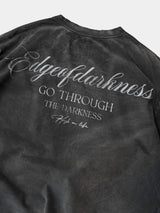 Demon Goat Distressed Printed Loose Tee