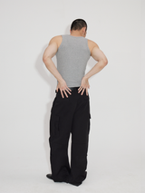 Stretchy Fitted U-Neck Tank Tops
