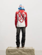 Leopard Print Rhinestone Colorblock Hip-hop Jersey