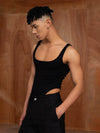 Black Backless Stretchy Shapewear Tank Bodysuits
