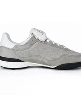Gray Horsehair Platform Sneakers