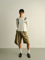 Lightweight Slim Rope Print Lyocell Top