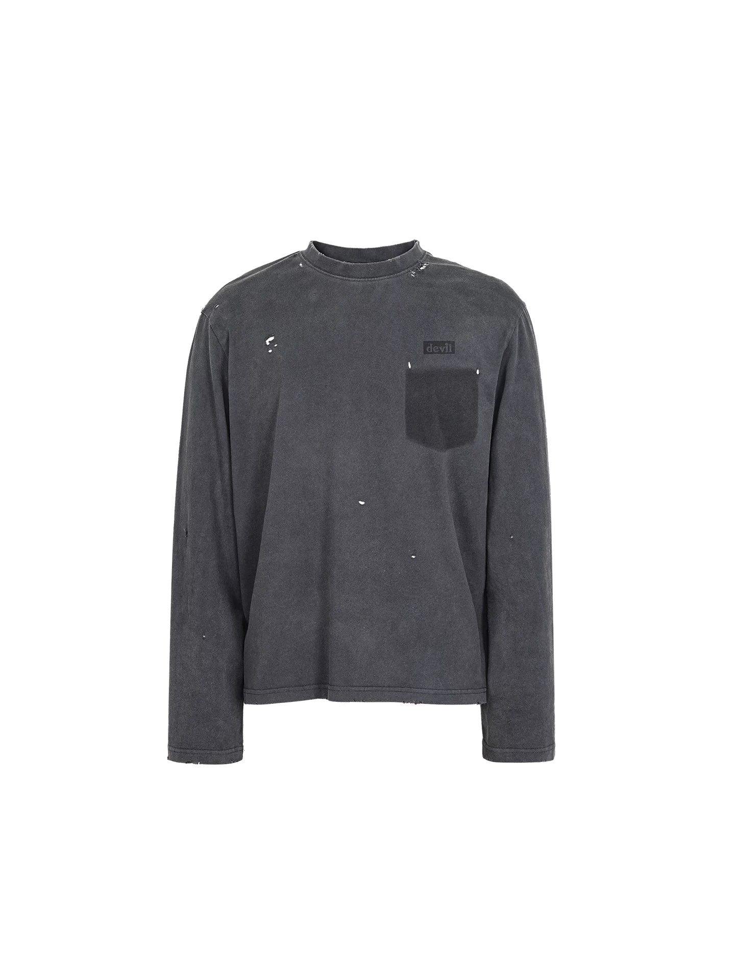 Vintage Printed Pocket Long Sleeve Tee