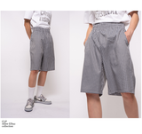 Men's Retro Black White Plaid Shorts