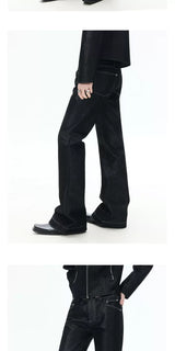 Mid Rise Flare Silver Riveted Jeans