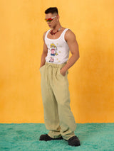 Men's Linen Wide Leg Pants