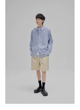 Striped Paneled Pocket Shirt