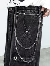 Pearl Segmented Letter Pants Chain