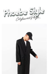 Men's Oversized Two-tone Windproof Trench Coat