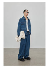 13 Oz Washed Straight Leg Jeans