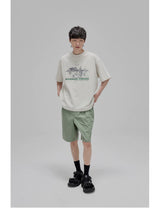 Illustrated Print Crew Neck Tee