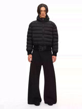 Multi-color Loose Quilted Hooded Down Jackets