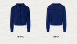 Men's High Neck Wool Cardigan