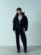 Cropped 95% White Goose Down Jacket