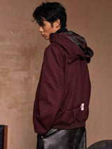 Cat Ear Zip Hooded Work Jacket