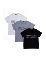 Music Printed Crop Slim Stretch Tee