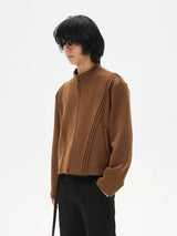 Soft Space Cotton Boxy Zip Sweatshirt