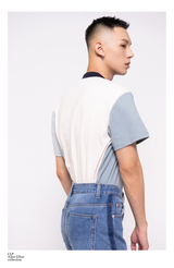 Men's Loose Half High Collar Tee