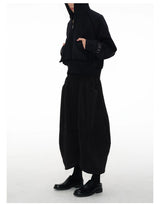 Jacquard Low-Rise Cropped Pants