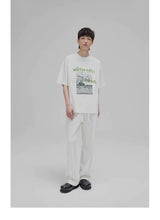 Graffiti Print Double Mercerized Tee