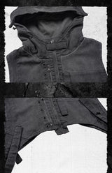 Distressed Patchwork Heavyweight Scavenger Vest